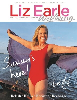Liz Earle Wellbeing JulAug 2021 front cover