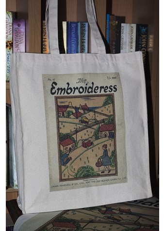 Embroideress Tote Bag lady shopping