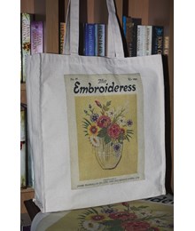 Embroideress Tote Bag Vase