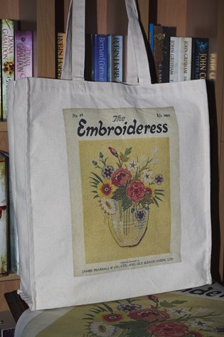 Embroideress Tote Bag Vase