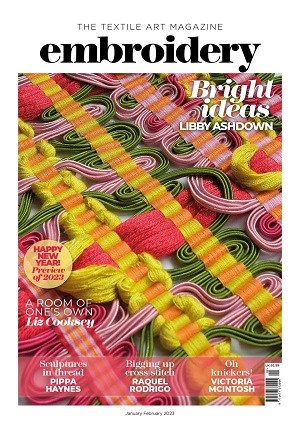 Embroidery Jan Feb 2023 front cover