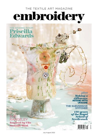 Embroidery Jul Aug 2022 front cover