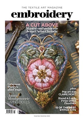 Embroidery Nov Dec 2022 front cover