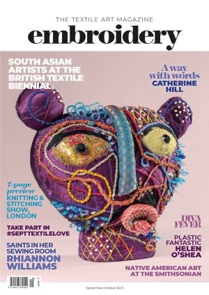 Embroidery Sep Oct 2023 front cover