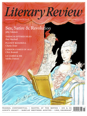 Literary Review november 2023 front cover